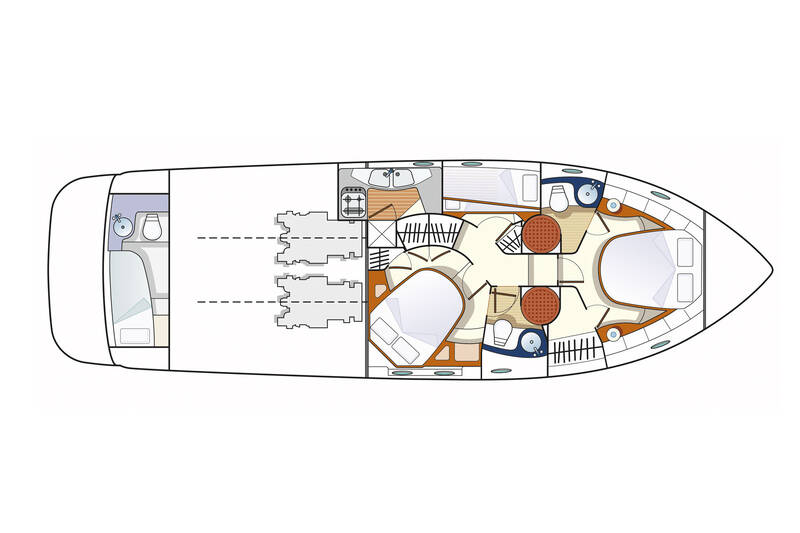 Main deck (3 cabins version)