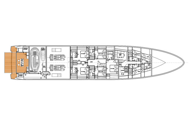 Lower deck