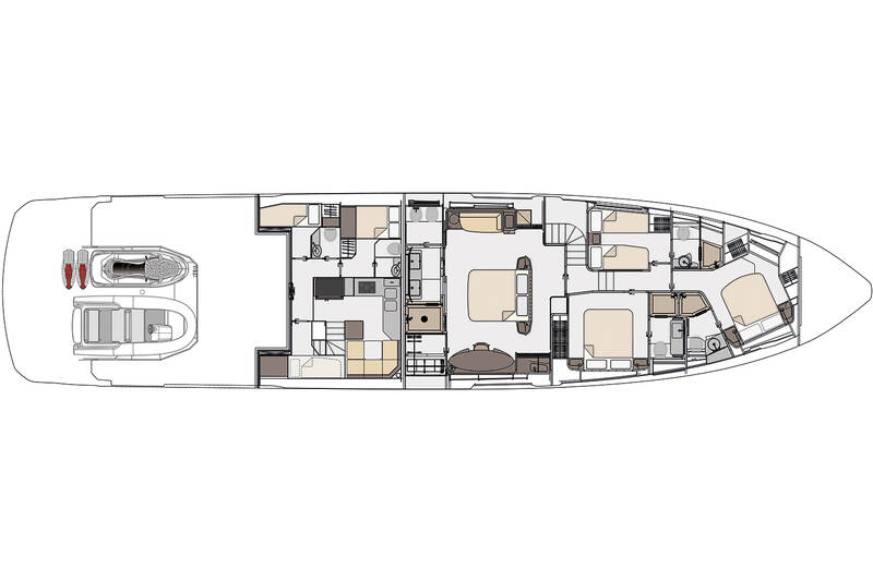 Lower deck