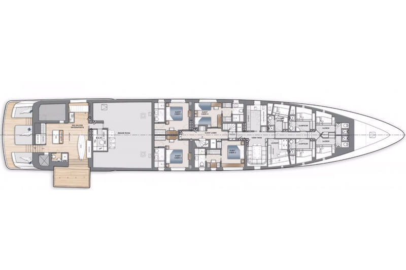 Lower deck