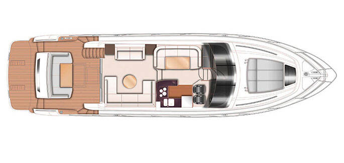 Princess 60 Main deck